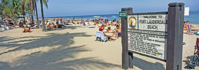Welcome to Fort Lauderdale the beach is great